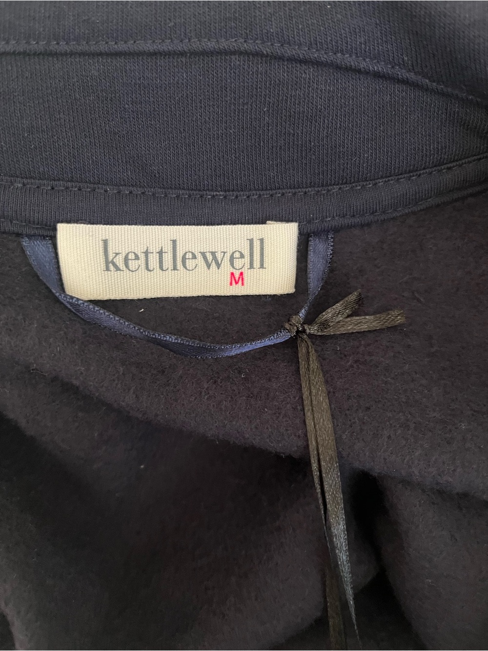 Kettlewell Fleece Lined Zip-Front Jacket, Navy, Medium, NWT Cotton Minimalist - Picture 4 of 8